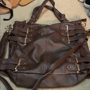 Brown shoulder bag